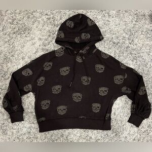 Black and Gray Skull Hoodie